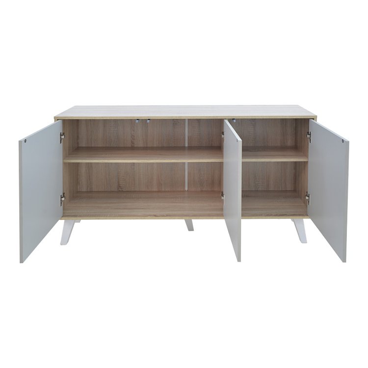 Μπουφές Billie pakoworld sonoma-γκρι 149x40x77εκ 248-000005