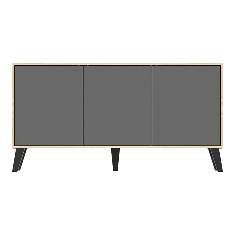 Μπουφές Billie pakoworld sonoma-ανθρακί149x40x77εκ 248-000034