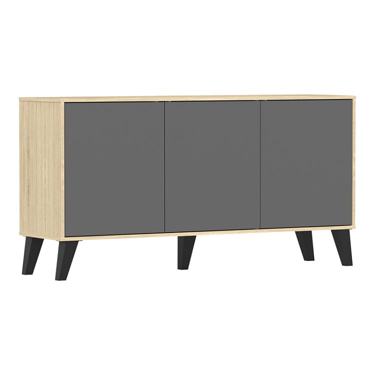 Μπουφές Billie pakoworld sonoma-ανθρακί149x40x77εκ 248-000034