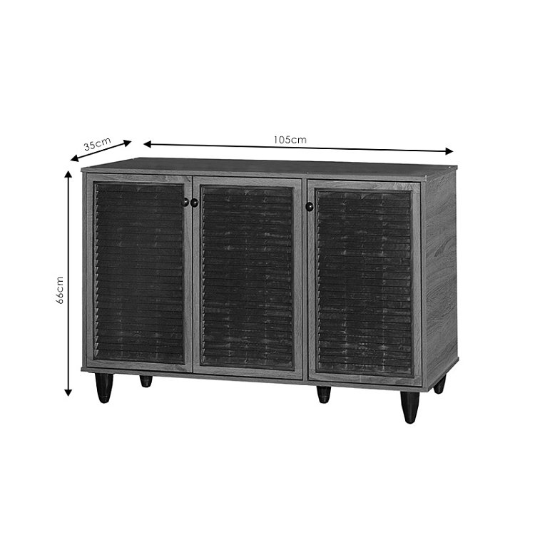 Παπουτσοθήκη-ντουλάπι Ronan pakoworld χρώμα wenge 105x35x66εκ 249-000006