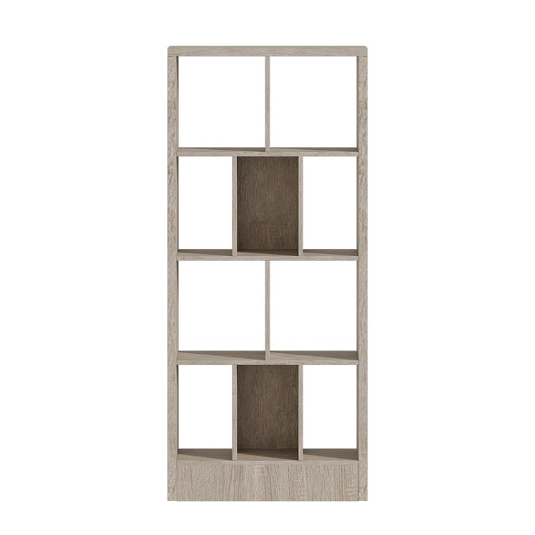 Βιβλιοθήκη Dividre pakoworld sonoma oak μελαμίνης 80x30x181εκ 249-000049