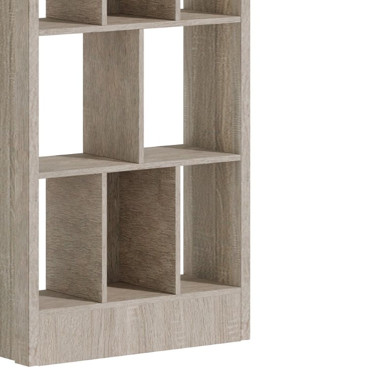 Βιβλιοθήκη Dividre pakoworld sonoma oak μελαμίνης 80x30x181εκ 249-000049