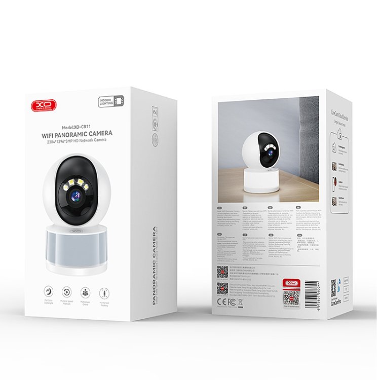 XO CR11 Κάμερα Εσωτερικού Χώρου Wi-Fi 3MP pan / tilt και LED 249-0228