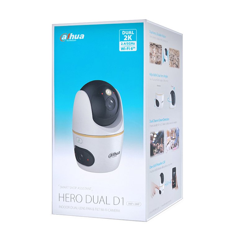 DAHUA H3D-3F Κάμερα Εσωτερικού Χώρου Wi-Fi 3MP+3MP 252-0007