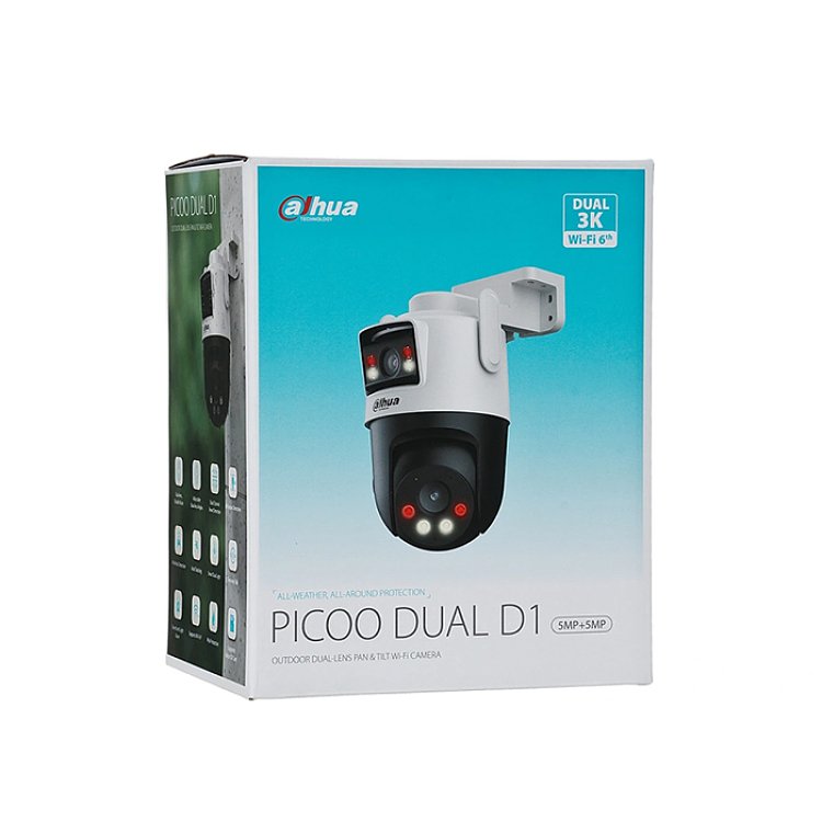 DAHUA P5D-5F-PV Κάμερα Εξωτερικού Χώρου Wi-Fi 5MP+5MP Pan/Tilt 252-0010