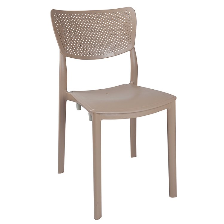 Τραπεζαρία Explore-Ignite pakoworld σετ 3τεμ PP cappuccino 90x90x73,5εκ 253-000072