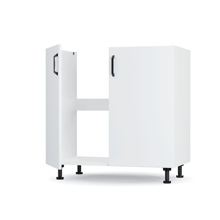 Modest Κάτω Ντουλάπι Νεροχύτη Λευκό 80x48x82cm LS8082M02