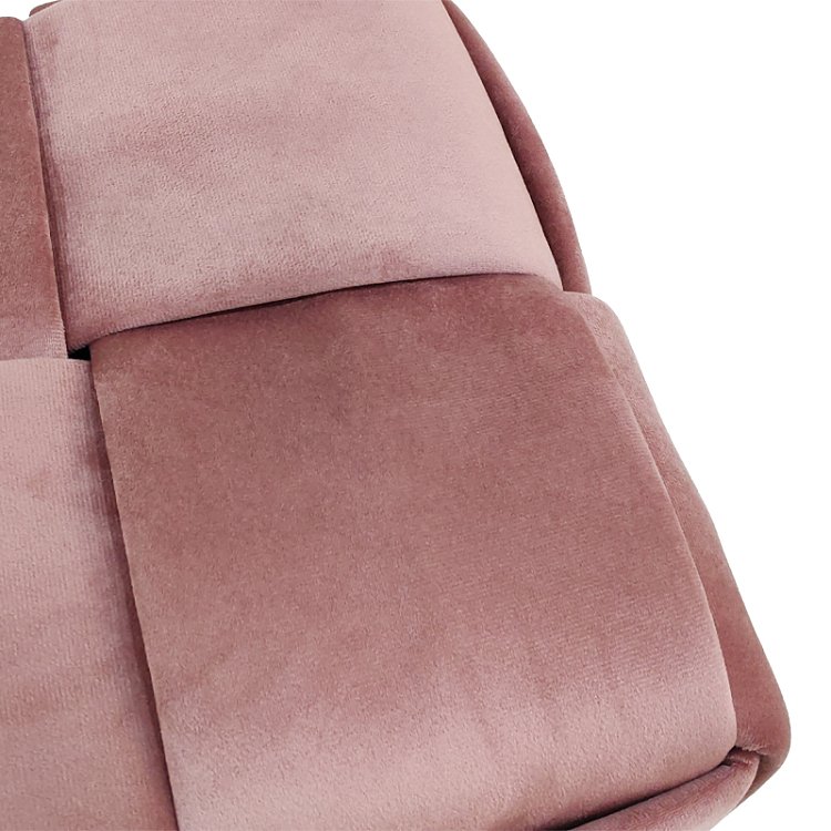 Σκαμπό Jisko pakoworld σάπιο μήλο βελούδο 38x38x40εκ 257-000030