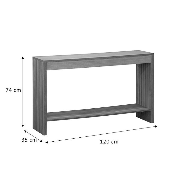 Κονσόλα Focused pakoworld MDF φυσικό 120x35x74εκ 260-000003