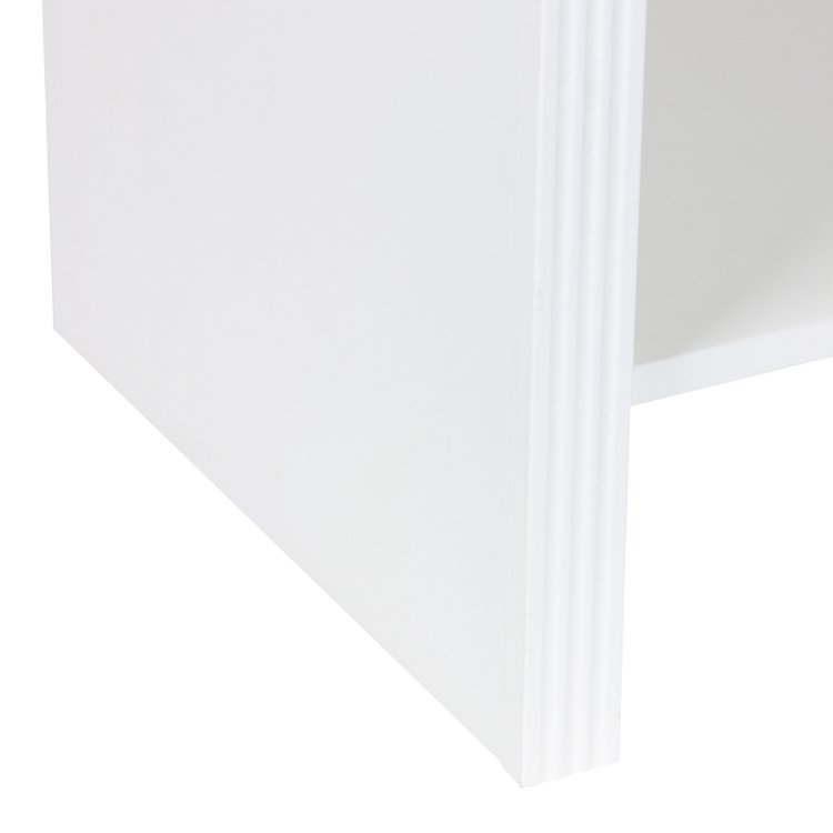 Κομοδίνο Zeplen pakoworld MDF σε λευκή απόχρωση 40x30x53εκ 260-000026