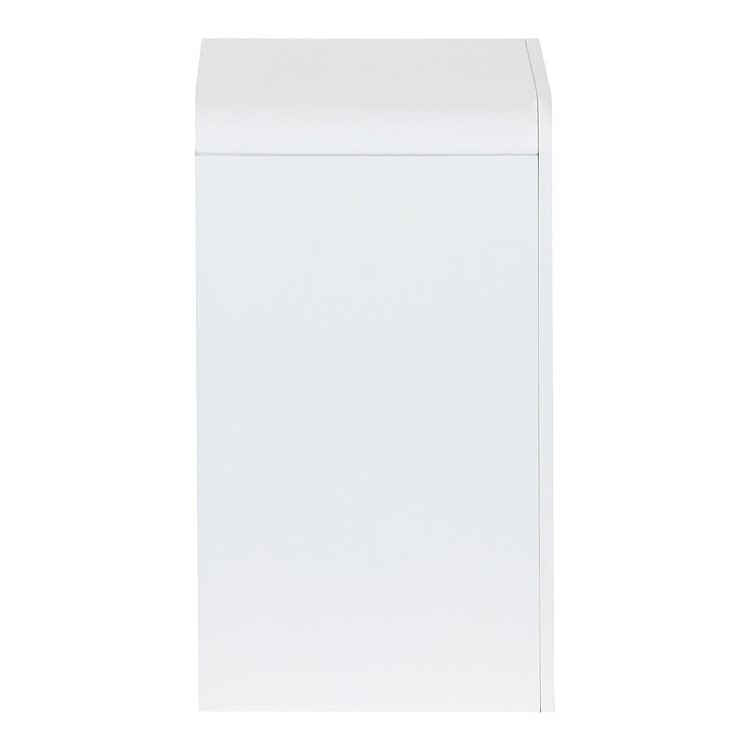 Κομοδίνο Zeplen pakoworld MDF σε λευκή απόχρωση 40x30x53εκ 260-000026