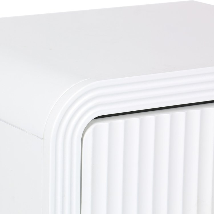 Κομοδίνο Zeplen pakoworld MDF σε λευκή απόχρωση 40x30x53εκ 260-000026