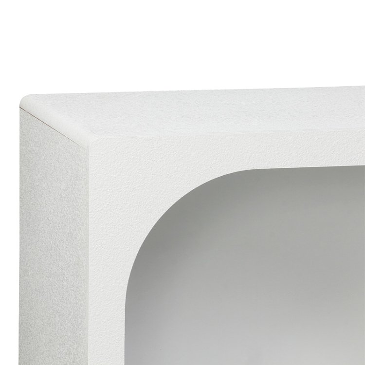 Μπουφές Emersi pakoworld με ράφια mdf σε λευκή απόχρωση 164x34x76εκ 260-000038