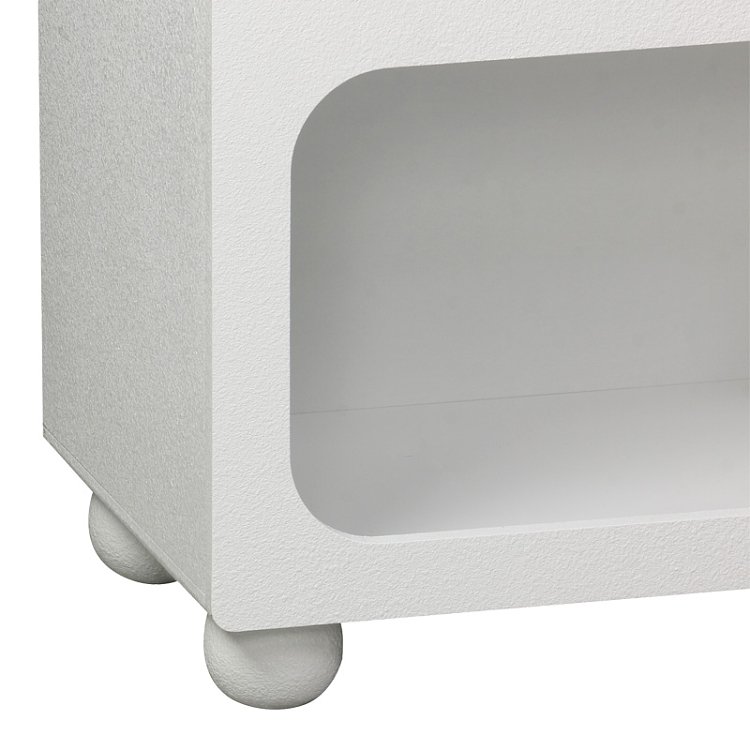 Μπουφές Emersi pakoworld με ράφια mdf σε λευκή απόχρωση 164x34x76εκ 260-000038