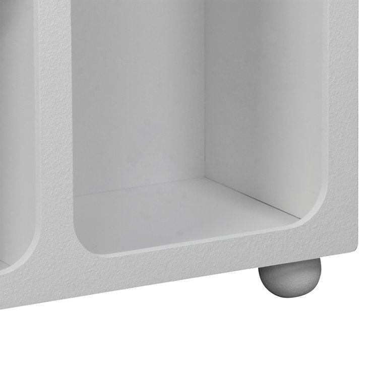 Μπουφές Emersi pakoworld με ράφια mdf σε λευκή απόχρωση 164x34x76εκ 260-000038