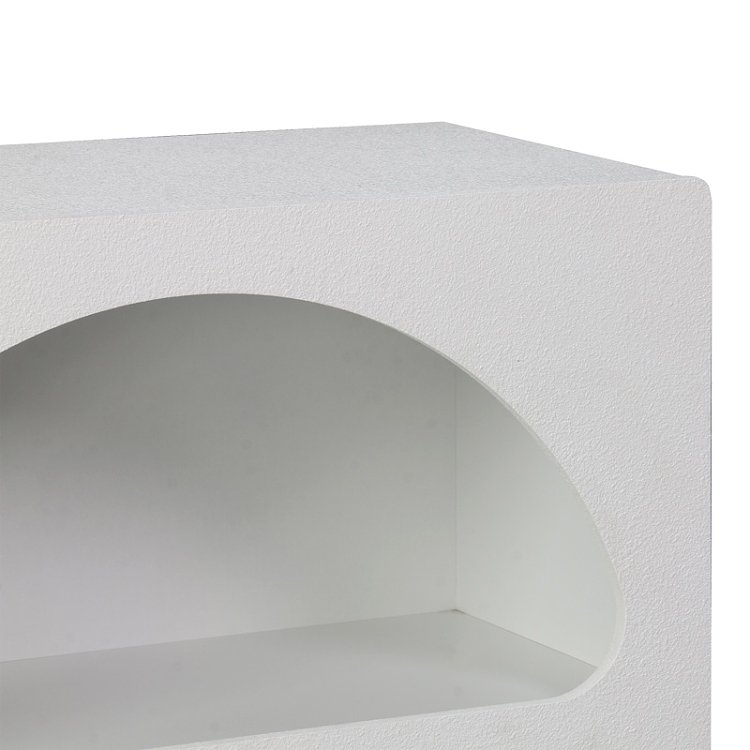 Βιβλιοθήκη-ραφιέρα Emersi pakoworld mdf σε λευκή απόχρωση 70x35x100εκ 260-000039