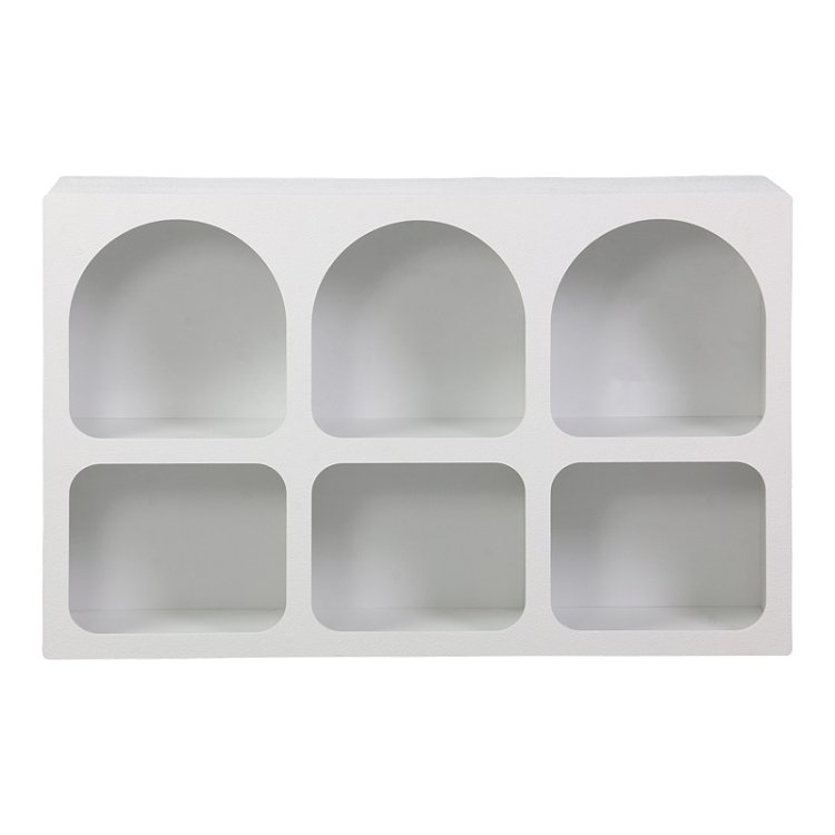 Μπουφές Emersi pakoworld με ράφια mdf σε λευκή απόχρωση 120x35x76εκ 260-000040