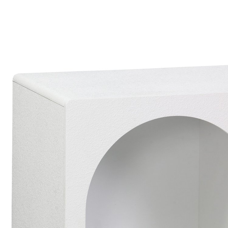 Μπουφές Emersi pakoworld με ράφια mdf σε λευκή απόχρωση 120x35x76εκ 260-000040
