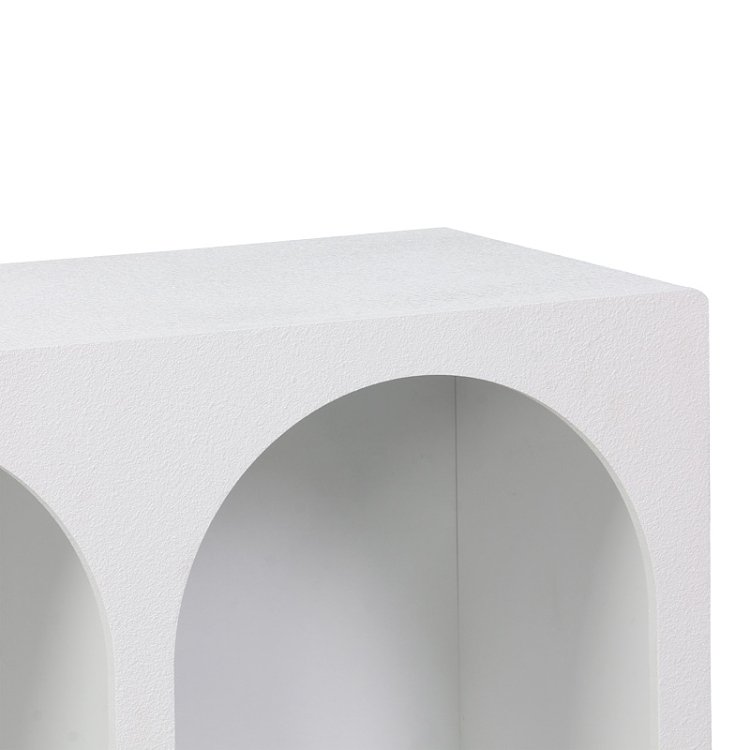 Μπουφές Emersi pakoworld με ράφια mdf σε λευκή απόχρωση 120x35x76εκ 260-000040