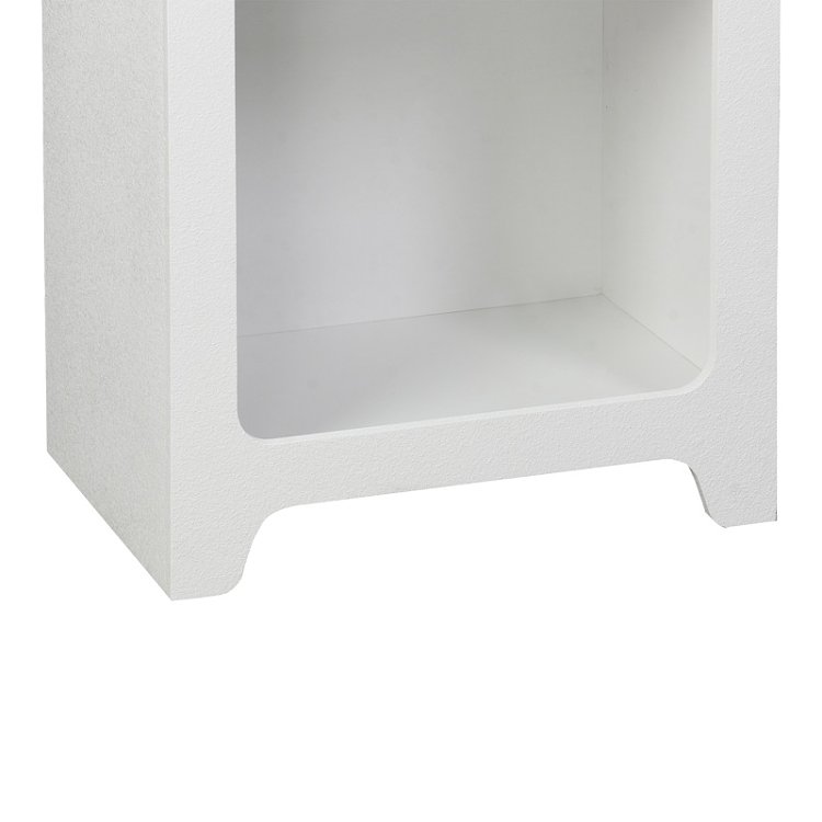 Βιβλιοθήκη Emersi pakoworld mdf σε λευκή απόχρωση 48x35x180εκ 260-000041
