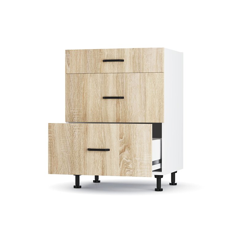 Modest Κάτω Ντουλάπι Συρταριέρα Σονόμα 60x48x82 εκ LD1260M01