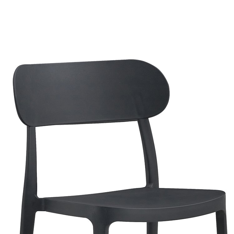 Καρέκλα Amvroan στοιβαζόμενη pakoworld με UV protection ανθρακί pp 51x49x79.5εκ 262-000034