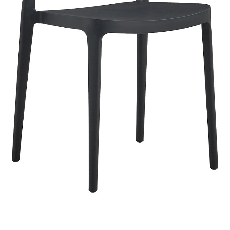 Καρέκλα Amvroan στοιβαζόμενη pakoworld με UV protection ανθρακί pp 51x49x79.5εκ 262-000034