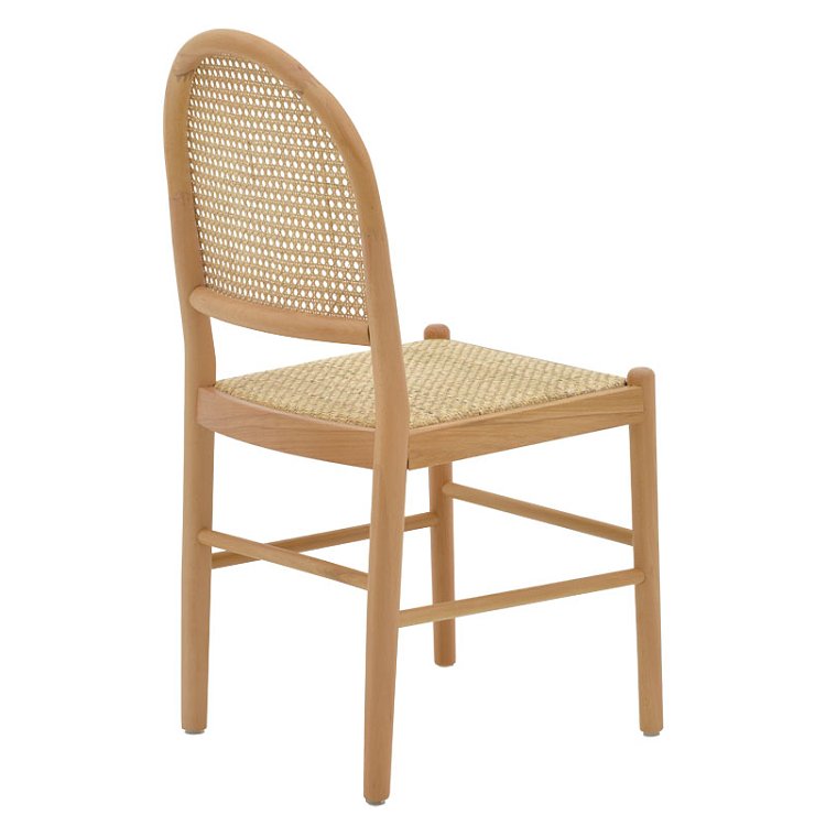 Καρέκλα Alessia pakoworld ξύλο οξιάς-rattan φυσικό 43x44x89εκ 263-000010