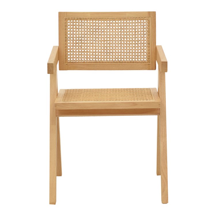 Πολυθρόνα Winslow pakoworld φυσικό rubberwood 52x59x79εκ 263-000022