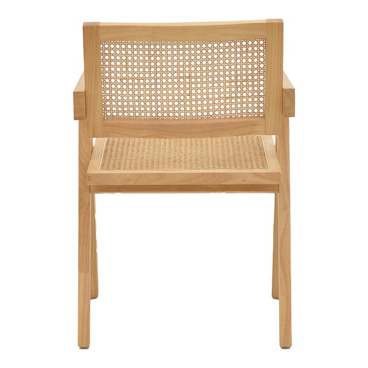 Πολυθρόνα Winslow pakoworld φυσικό rubberwood 52x59x79εκ 263-000022