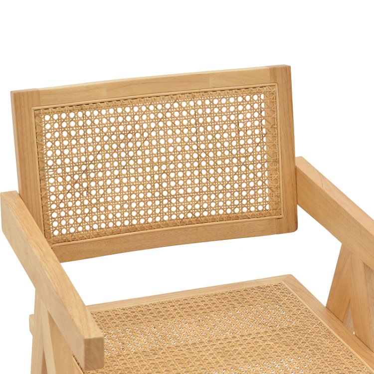 Πολυθρόνα Winslow pakoworld φυσικό rubberwood 52x59x79εκ 263-000022