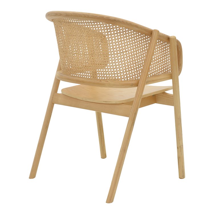 Πολυθρόνα Wenzy pakoworld φυσικό Rattan - μασίφ ξύλο toon 58x58x82εκ 263-000028