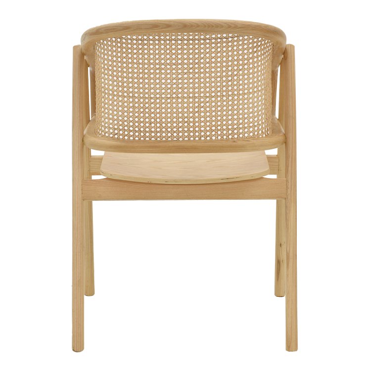 Πολυθρόνα Wenzy pakoworld φυσικό Rattan - μασίφ ξύλο toon 58x58x82εκ 263-000028