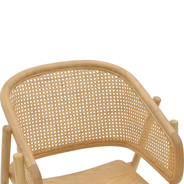 Πολυθρόνα Wenzy pakoworld φυσικό Rattan - μασίφ ξύλο toon 58x58x82εκ 263-000028
