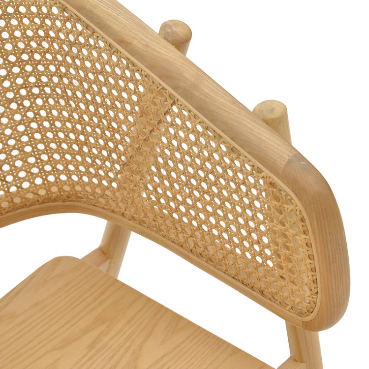Πολυθρόνα Wenzy pakoworld φυσικό Rattan - μασίφ ξύλο toon 58x58x82εκ 263-000028