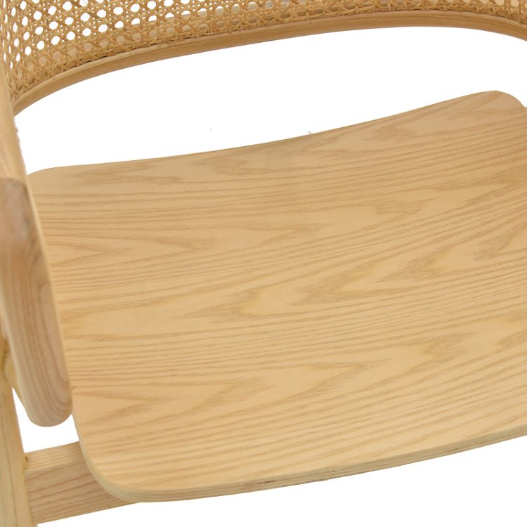 Πολυθρόνα Wenzy pakoworld φυσικό Rattan - μασίφ ξύλο toon 58x58x82εκ 263-000028