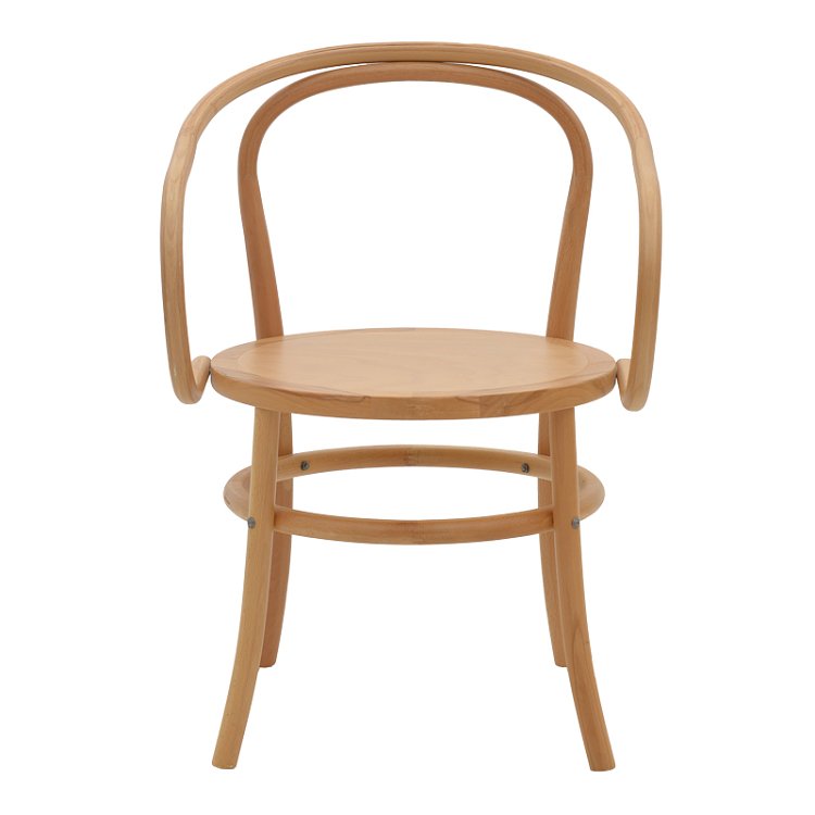 Πολυθρόνα Verfie pakoworld φυσικό ξύλο οξιάς 55x50x83εκ 263-000029