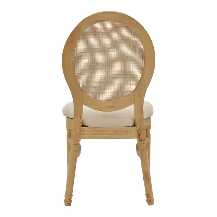 Καρέκλα Canco pakoworld φυσικό rubberwood-φυσικό rattan 50x53x98εκ 263-000032