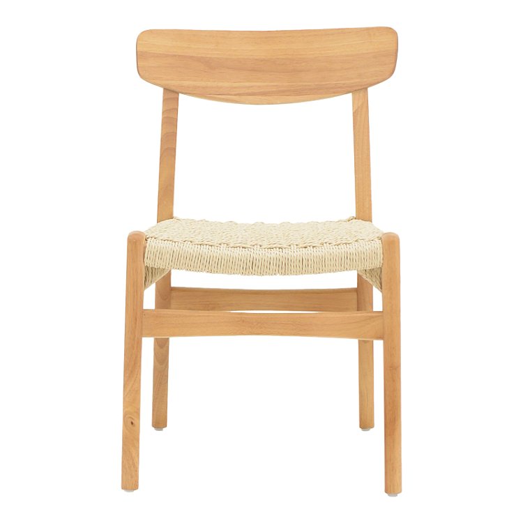 Καρέκλα Eaprine pakoworld φυσικό σχοινί-rubberwood 49x53x77εκ 263-000047