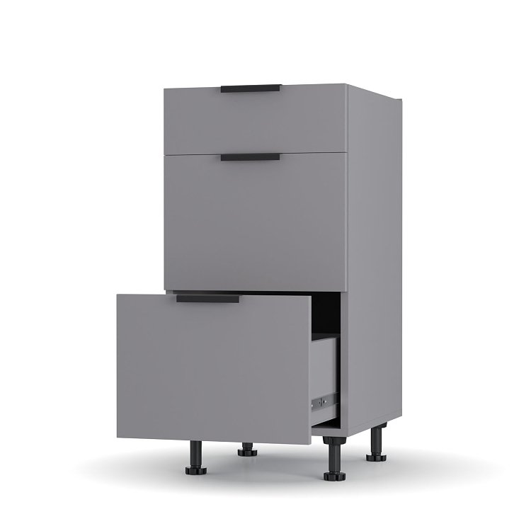 Craft Κάτω Ντουλάπι Συρταριέρα Γραφίτης 40x48x82cm LD1240C01