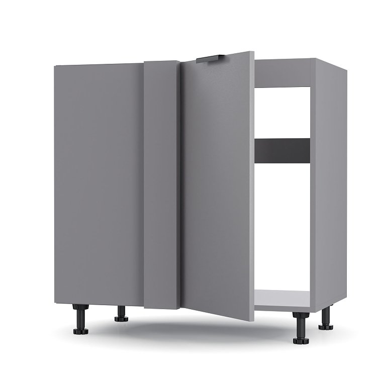 Craft Κάτω Γωνιακό Ντουλάπι Γραφίτη 100x48x82cm BC80822C01