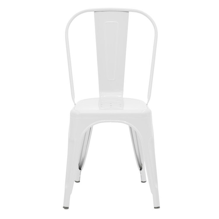 Καρέκλα Utopia pakoworld λευκό μέταλλο 44x44x85εκ 270-000007