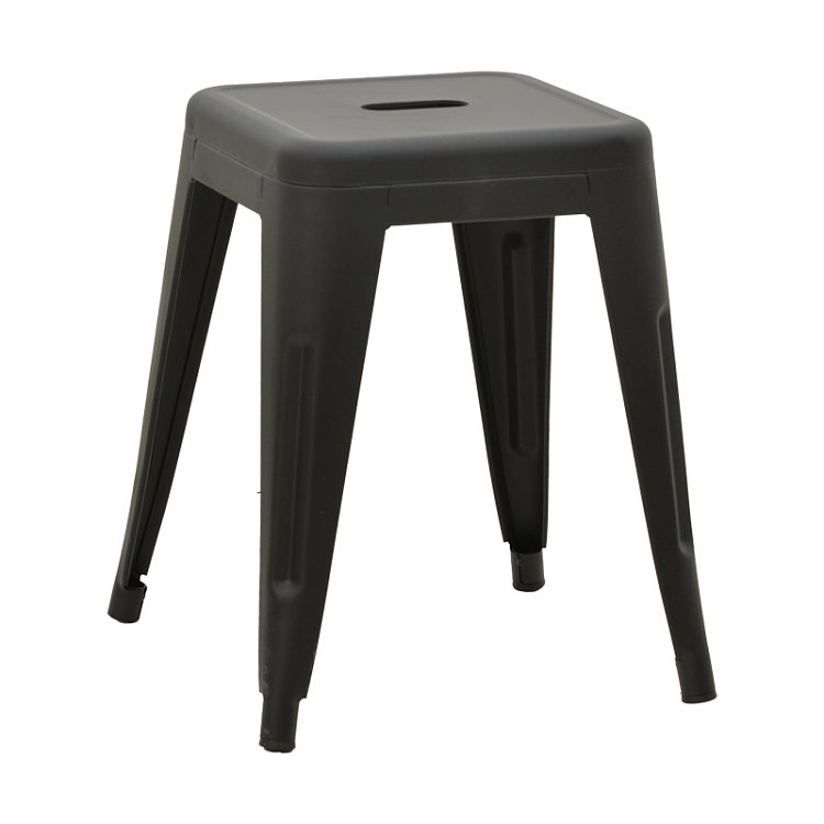 Σκαμπό Utopia pakoworld μέταλλο μαύρο ματ 30x30x45εκ 270-000019