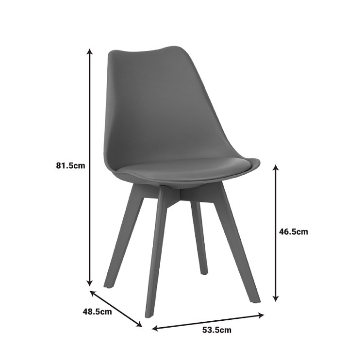 Καρέκλα Gaston I pakoworld PP-PU σε μέντα απόχρωση 48.5x53.5x81.5εκ 271-000039