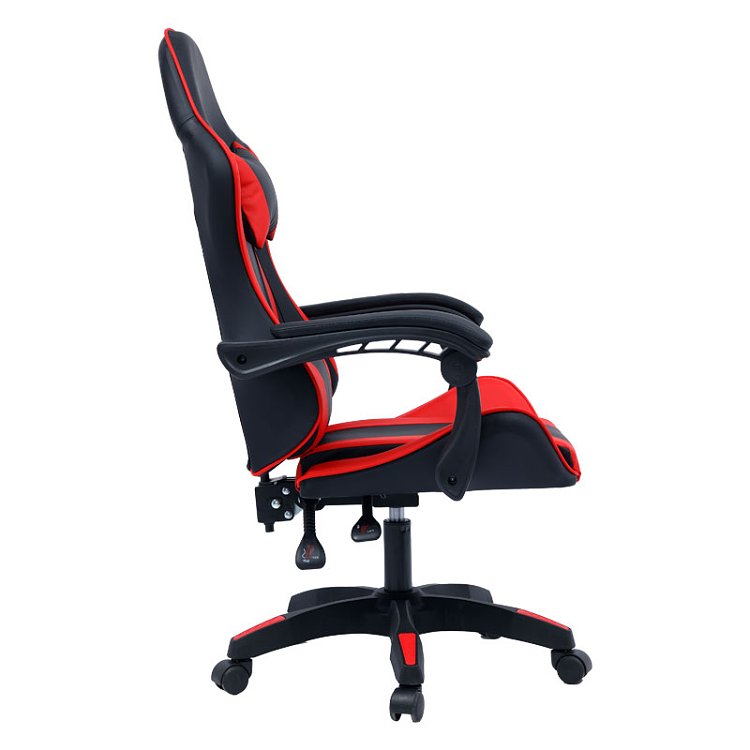 Καρέκλα γραφείου gaming William pakoworld PU μαύρο-κόκκινο 275-000012