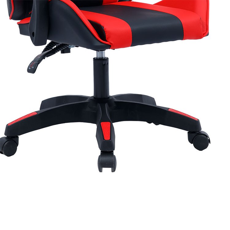 Καρέκλα γραφείου gaming William pakoworld PU μαύρο-κόκκινο 275-000012