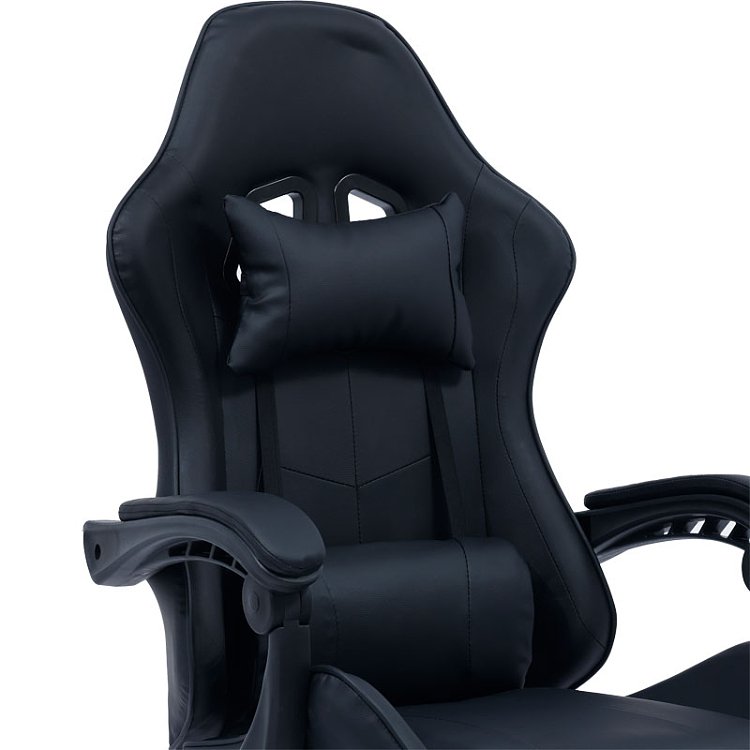 Καρέκλα γραφείου gaming William pakoworld PU μαύρο 275-000013