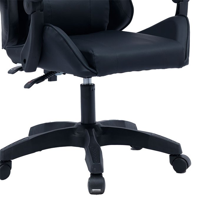 Καρέκλα γραφείου gaming William pakoworld PU μαύρο 275-000013