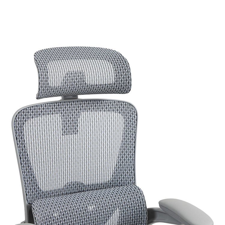 Καρέκλα γραφείου εργασίας Zenyk pakoworld mesh σε grey απόχρωση 63x70x126εκ 275-000018