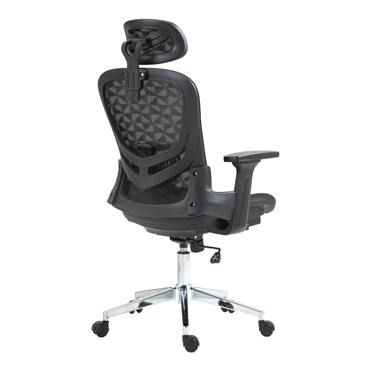 Καρέκλα γραφείου εργασίας Mergi pakoworld μαύρο mesh 62x63x120εκ 275-000019